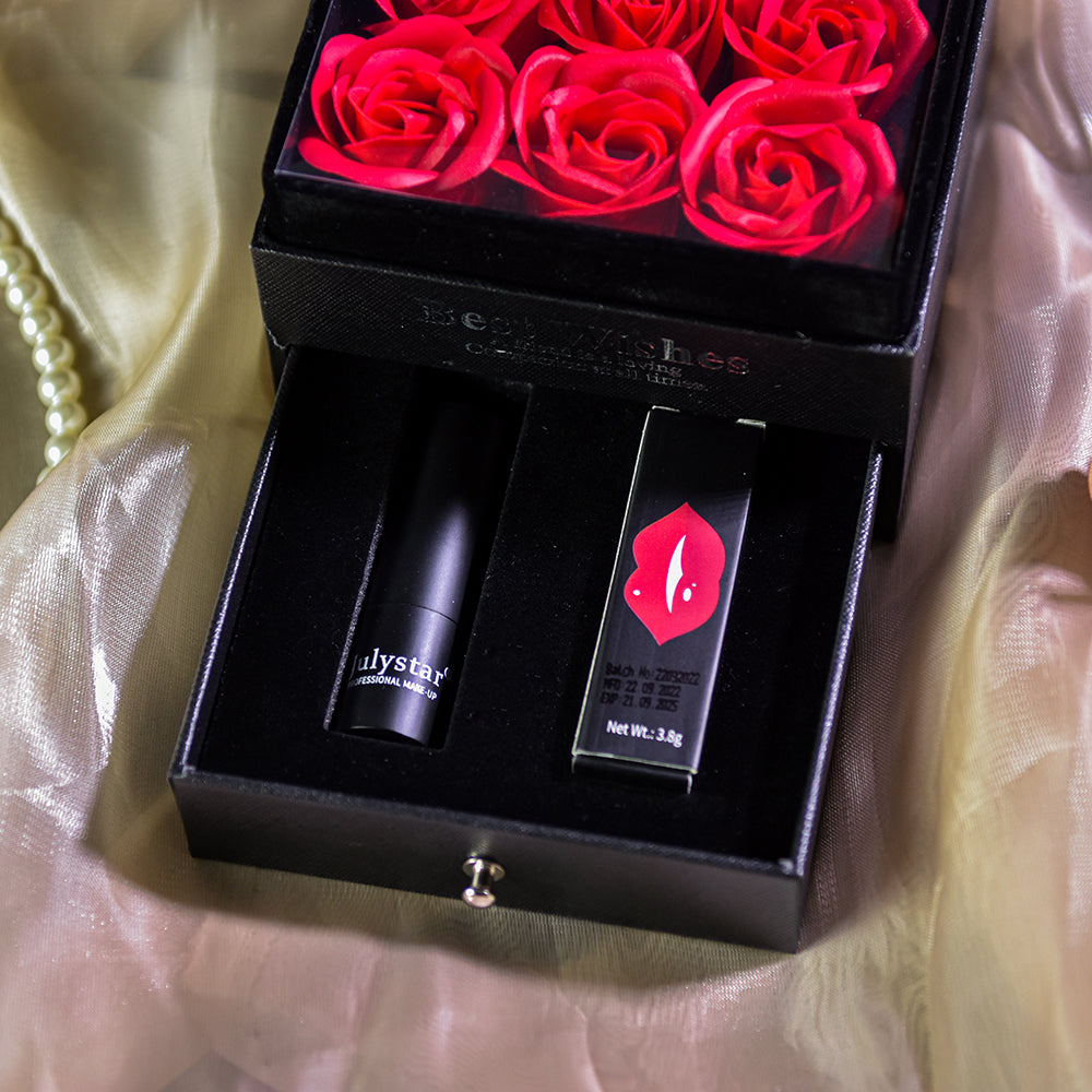 Forever Rose lipstick Black Jewelry Box
